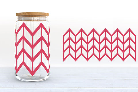 Geometric Libbey Glass Wraps | 16oz Libbey Can Glass SVG SVG B Renee Design 