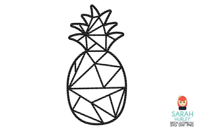 Geometric Pineapple SVG Sarah Hurley 