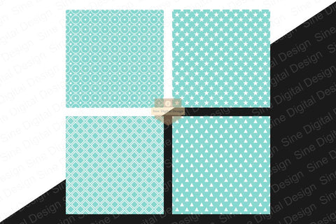 Geometric Seamless Pattern Digital Papers Backgrounds Digital Pattern SineDigitalDesign 