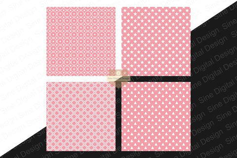 Geometric Seamless Pattern Digital Papers Backgrounds Digital Pattern SineDigitalDesign 