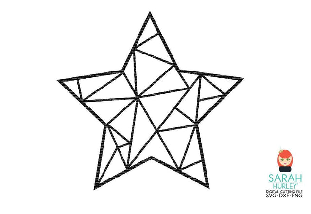Geometric Star SVG Sarah Hurley 