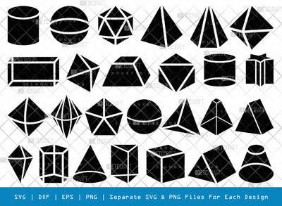 Geometric SVG, Geometric Silhouette, Geometric Shapes Svg, Rectangle Svg, Square Shapes Svg, Round Shapes Svg, Triangle Svg, Geometric Bundle SVG ETC Craft 