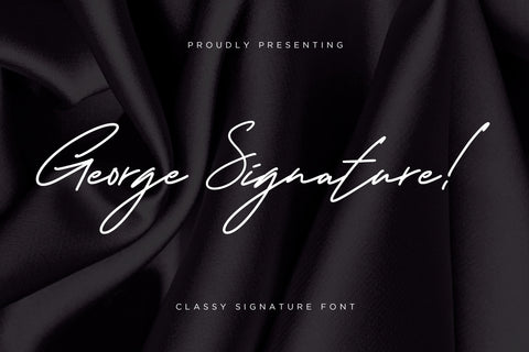 George Signature Classy Font Font Creatype Studio 