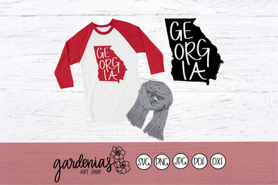Georgia Decal SVG Gardenias Art Shop 