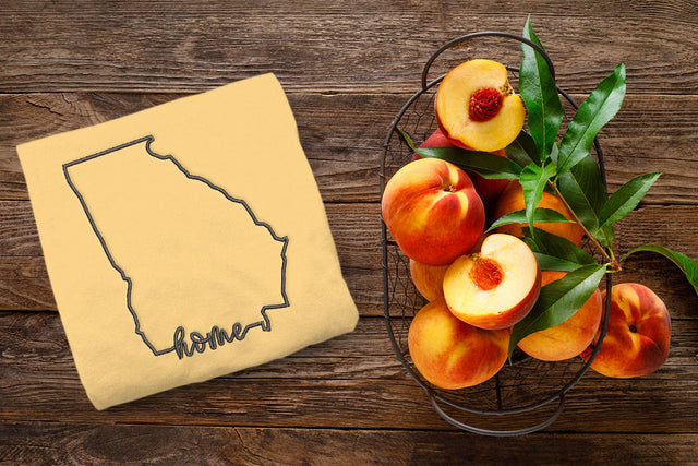 Georgia Home State Outline Embroidery Embroidery/Applique DESIGNS Designed by Geeks 