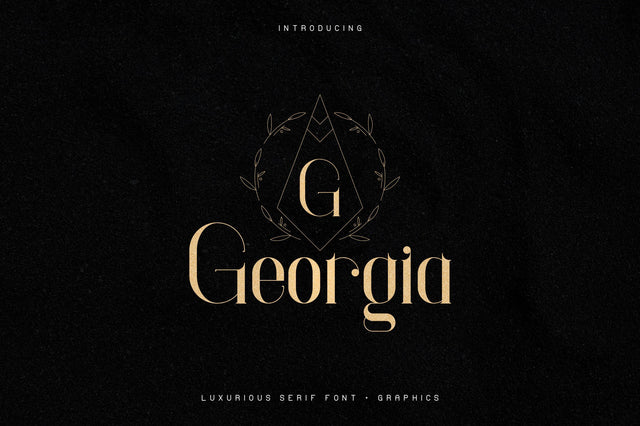 Georgia Luxurious Serif font + Extra Font VPcreativeshop 