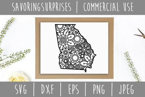 Georgia Mandala Zentangle SVG SavoringSurprises 