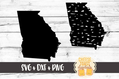 Georgia - Solid & Grunge SVG Cheese Toast Digitals 