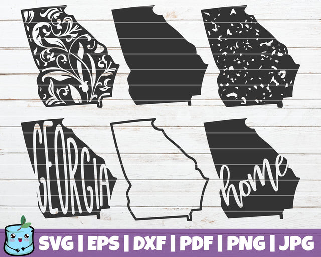 Georgia State SVG MintyMarshmallows 