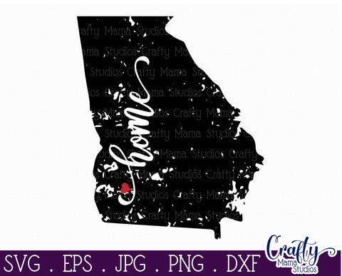 Georgia State Svg - Pride Svg - Home Svg - Home State Svg SVG Crafty Mama Studios 