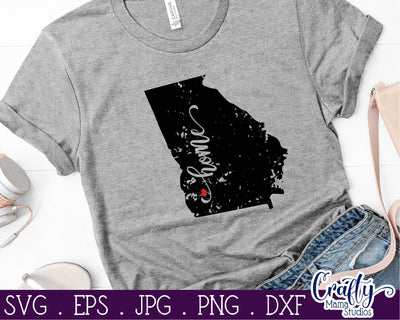 Georgia State Svg - Pride Svg - Home Svg - Home State Svg SVG Crafty Mama Studios 