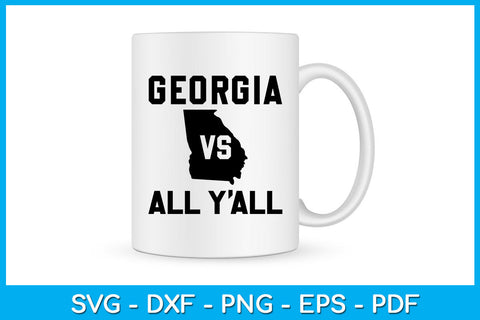 Georgia Vs All Y'all SVG PNG PDF Cut File SVG Creativedesigntee 