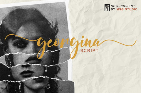 georgina script Font Fajri Adi 