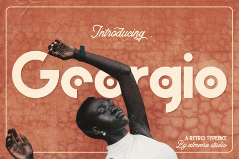 Georgio | Retro Typeface Font studioalmeera 