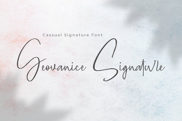 Geovanice - Casual Signature Font Font StringLabs 