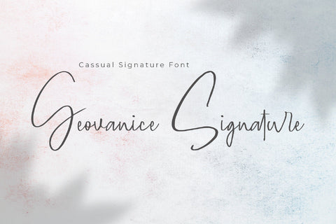 Geovanice - Casual Signature Font Font StringLabs 