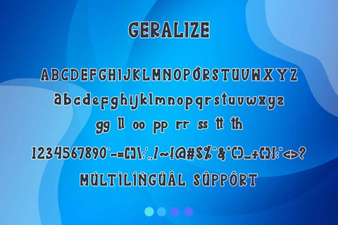 Geralize Font Prasetya Letter 