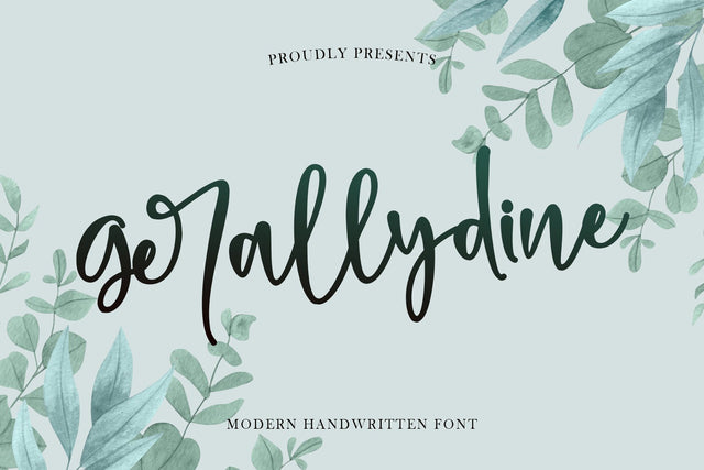 Gerallydine Font Stefani Letter 