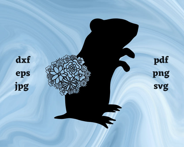 Gerbil Mandala SVG Cut File SVG Northern Light SVG 