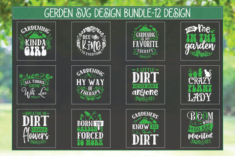 Gerden Svg Design Bundle-12 Design SVG Creativeart88 