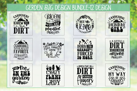 Gerden Svg Design Bundle-12 Design SVG Creativeart88 