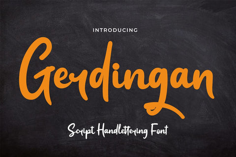 Gerdingan Font twinletter 