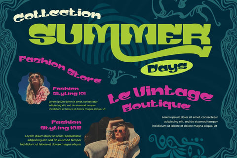 Gerig | Groovy Retro Font Font twinletter 