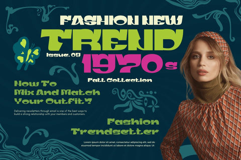 Gerig | Groovy Retro Font Font twinletter 