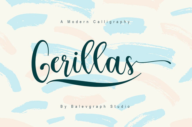 Gerillas - Calligraphy Script Font Balevgraph Studio 