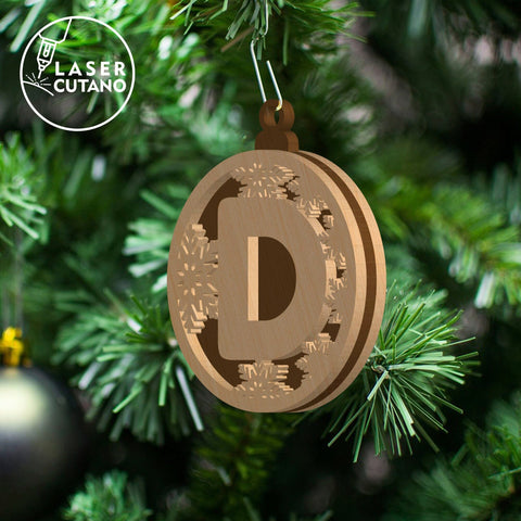 German Alphabet Multilayer Laser Cut Files, Wood Cut Template, Christmas Decoration SVG LaserCutano 