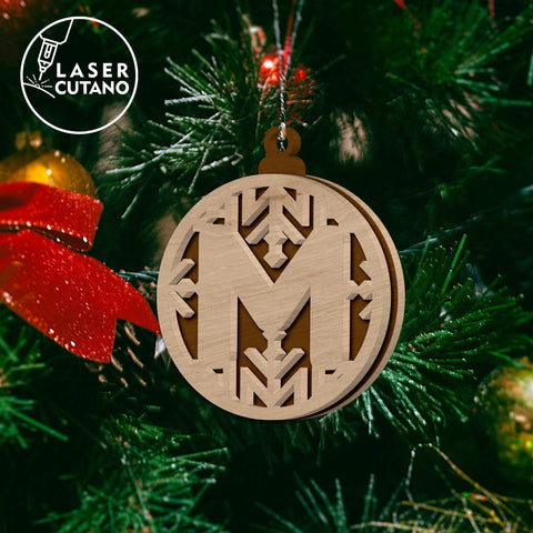 German Alphabet Multilayer Laser Cut Files, Wood Cut Template, Christmas Decoration SVG LaserCutano 