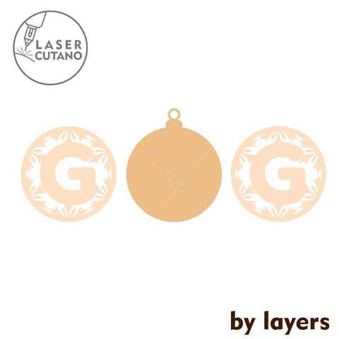 German Alphabet Multilayer Laser Cut Files, Wood Cut Template, Christmas Decoration SVG LaserCutano 