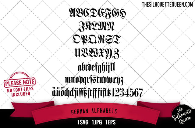 German Alphabets alphabets - ABC letters SVG Loveleen Kaur 