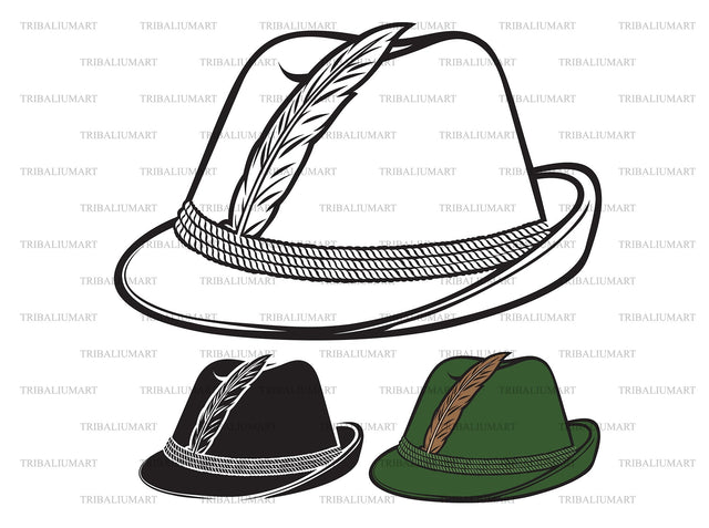 German hunting hat SVG TribaliumArtSF 