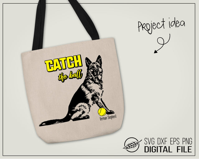 German sheperd, Catch the ball SVG Boertiek 
