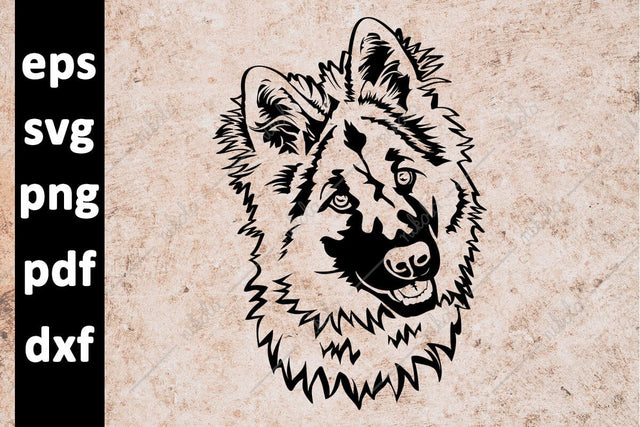 German Shepherd Dog Cut File Clipart PNG SVG EPS DXF PDF SVG nikola 