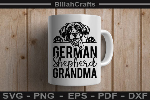 German Shepherd Grandma SVG File SVG BillahCrafts 