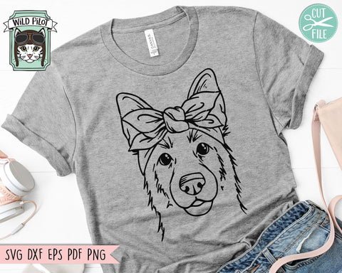 German Shepherd SVG file, Dog Bandana SVG, German Shepherd Bandana cut file, Dog cut file, Dog svg file, German Shepherd cut file SVG Wild Pilot 