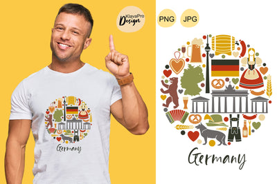 Germany Sublimation Design | 300dpi PNG image Sublimation Klava P 
