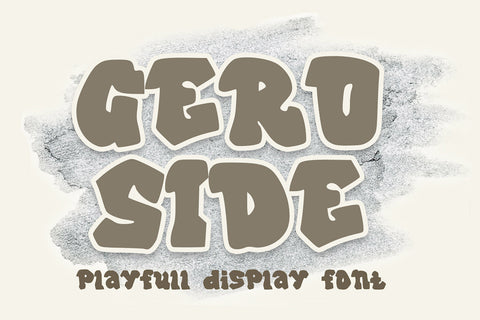 Geroside - Graffiti Display Font Font Masyafi Studio 
