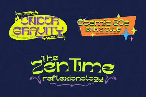 Gesego | Groovy Retro Font Font twinletter 