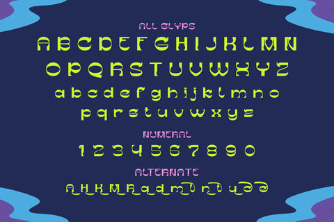 Gesego | Groovy Retro Font Font twinletter 