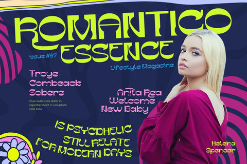 Gesego | Groovy Retro Font Font twinletter 