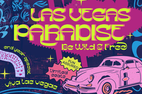 Gesego | Groovy Retro Font Font twinletter 