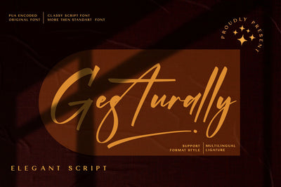 Gesturally Font Wildan Type 