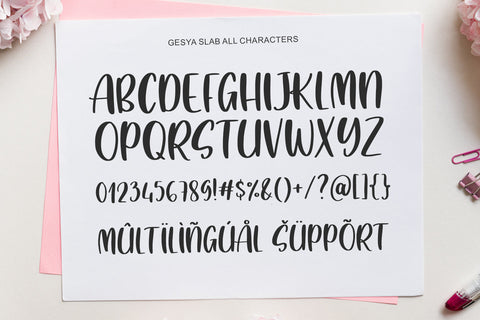 Gesya Monogram Font Abo Daniel Studio 