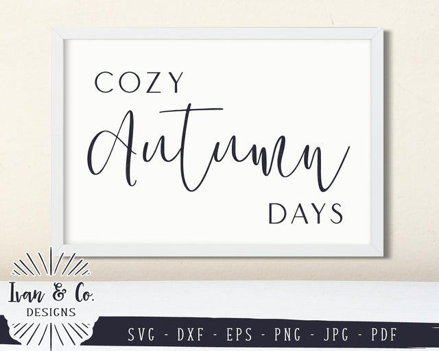 Get Cozy SVG Files | Fall SVG | Fall Quote SVG | Autumn SVG | Commercial Use | Cricut | Silhouette | Cut Files (873006855) SVG Ivan & Co. Designs 