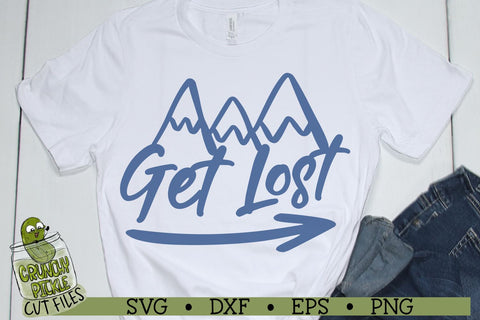 Get Lost Mountains SVG SVG Crunchy Pickle 
