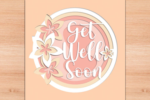 Get Well Soon - 3D Layered Paper Cut 4 SVG Slim Studio 