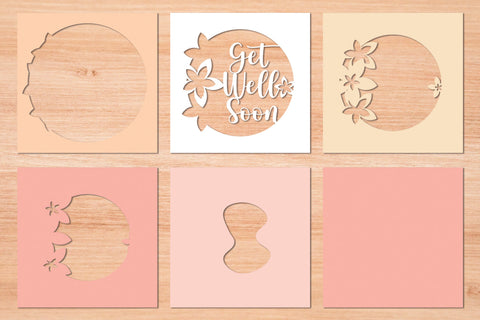 Get Well Soon - 3D Layered Paper Cut 4 SVG Slim Studio 